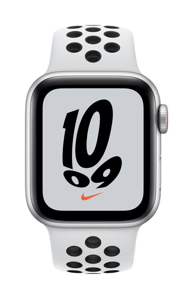 Apple Watch Nike SE GPS + Cellular, Silver Aluminium Case with